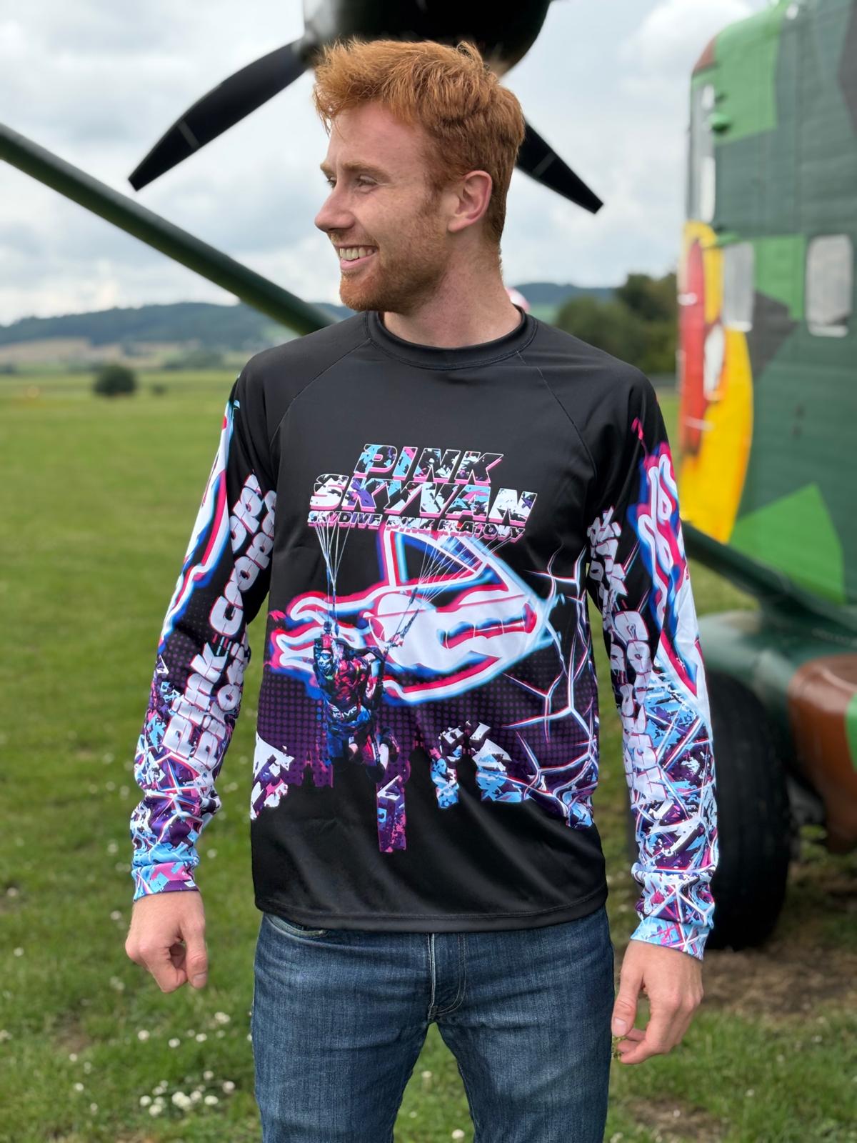 Sportovní jersey PINK SKYVAN - violet - obrázek 2